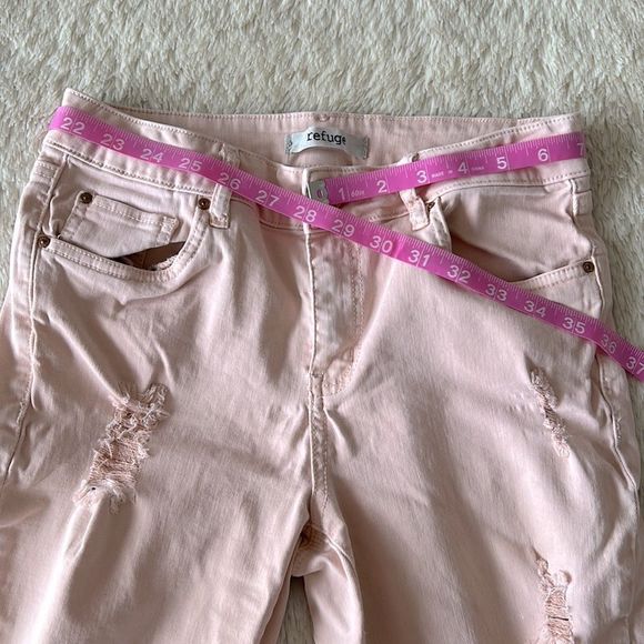Refuge pink distressed skinny jeans size 6 - Picture 9 of 16